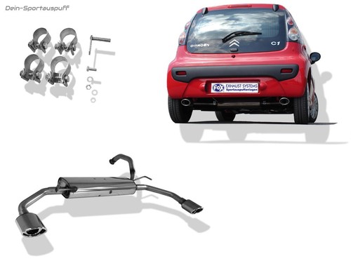 Fox duplex sportauspuff - duplex,